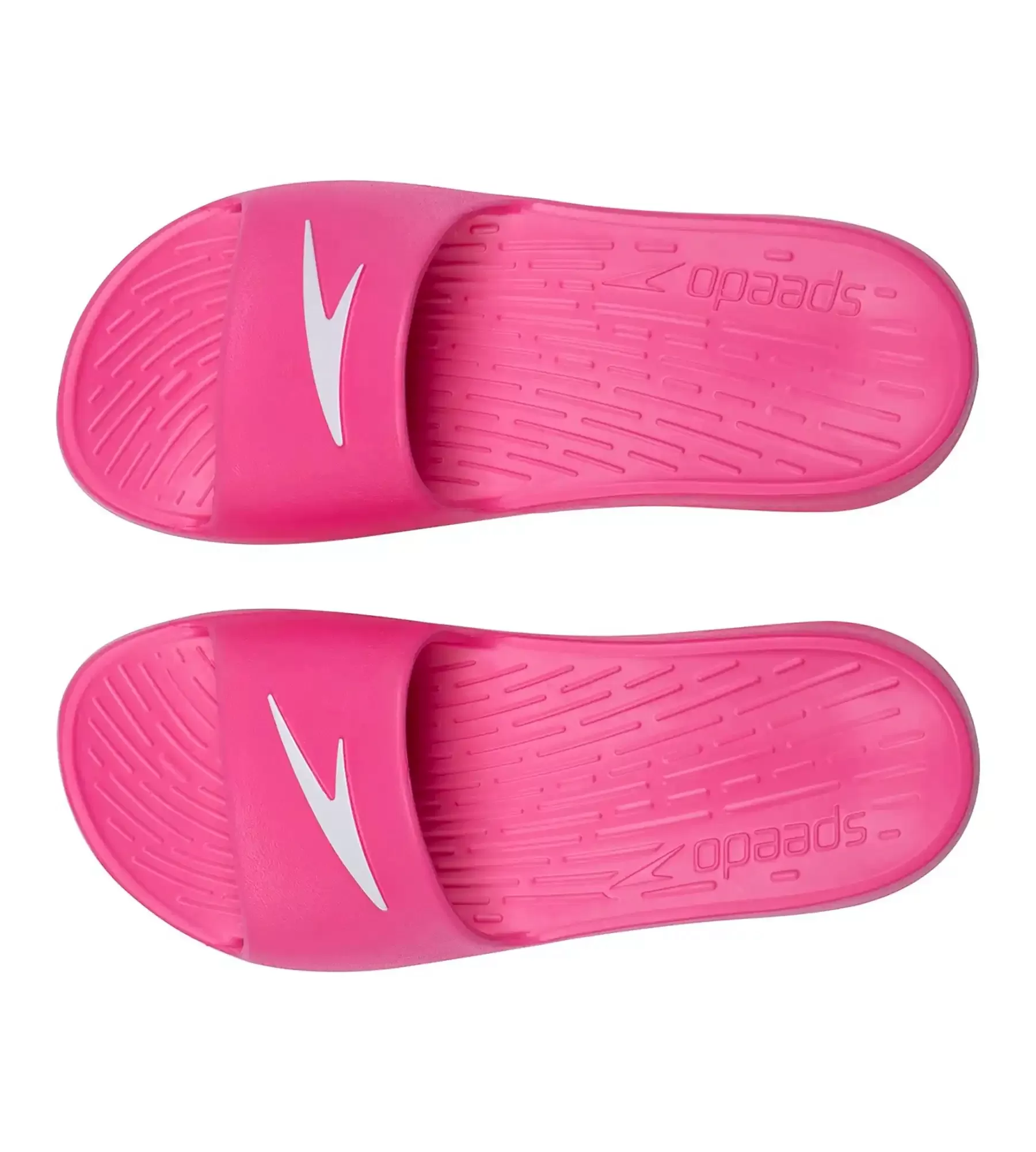 Women's Single Colour Slides - Electric Pink & White