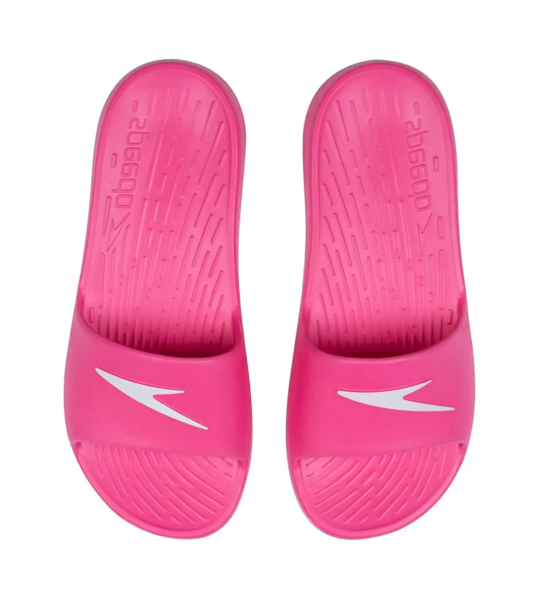 Women's Single Colour Slides - Electric Pink & White