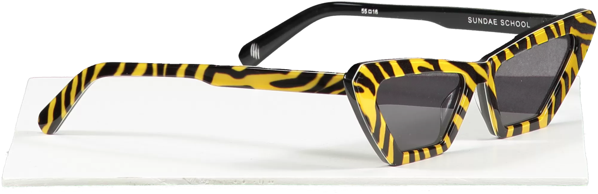 Yellow Chimi X Sundae School Square Sunglasses - Tiger