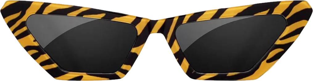 Yellow Chimi X Sundae School Square Sunglasses - Tiger